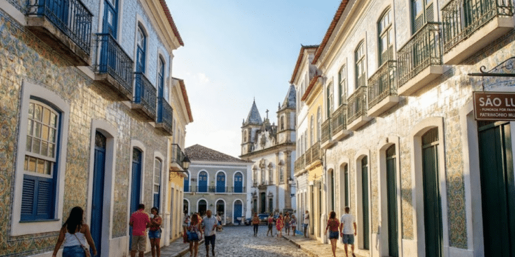 No Nordeste, a única cidade brasileira fundada por franceses guarda o maior acervo de azulejos da América Latina