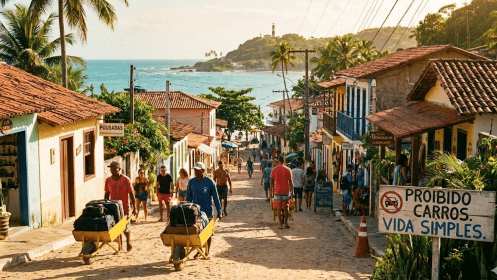 O vilarejo no Nordeste que ficou famoso ao proibir carros virou símbolo de vida simples, tranquila e preservada