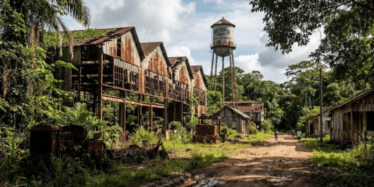 A Cidade Fantasma da Amazônia construída por um milionário norte-americano revela indústrias abandonadas e um passado fracassado no Brasil