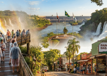 Com 275 quedas em apenas 2,7 km, uma das 7 Maravilhas da Natureza divide três países e gera energia para o planeta