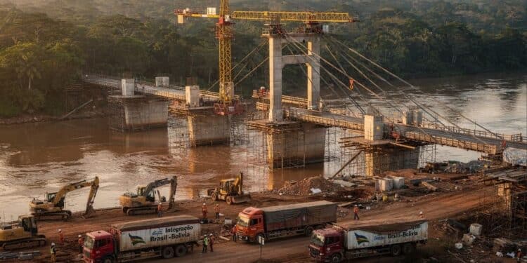 Ponte de R$ 421 milhões entre Brasil e Bolívia promete reconfigurar a logística amazônica, impulsiona agronegócio e mobilidade local