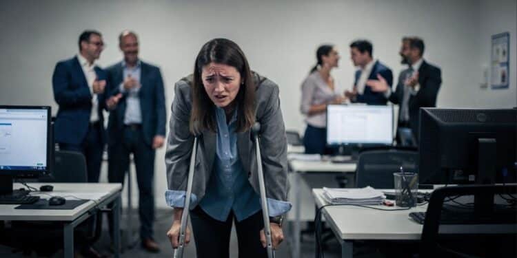 Empresa é condenada a pagar R$ 3 mil depois que colegas zombam de funcionária que andava mancando