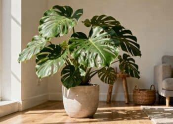 O truque do pano úmido e a luz indireta que fazem a Costela-de-Adão recuperar o brilho natural