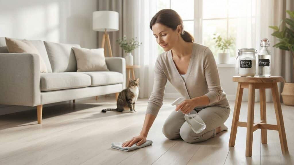 Com esses ingredientes você pode se livrar do cheiro de urina de gato e ainda impedir que ele volte a fazer no mesmo lugar