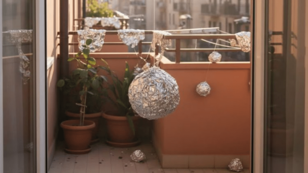 O truque do papel-alumínio para espantar aves sem gastar nada