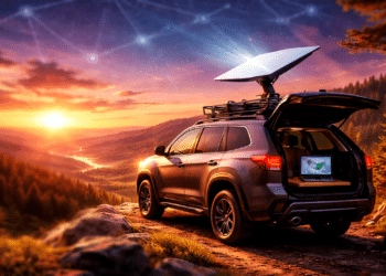 Starlink no carro entrega autonomia para trabalhar em áreas rurais com kit portátil de 1,1 kg que cabe na mochila e dispensa inversores