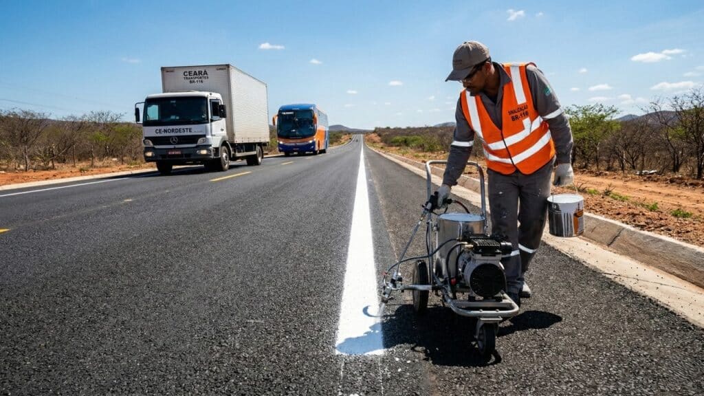 BR-116 no Ceará recebe R$ 30 milhões em manutenção e DNIT intensifica obras em trechos estratégicos