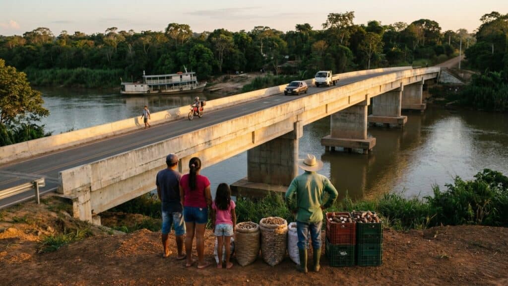 Após 30 anos de espera, ponte de R$ 47,6 milhões é inaugurada e transforma comunidade no Acre