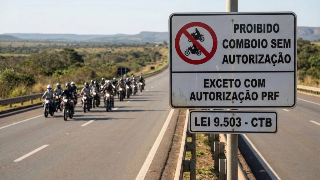 PRF aplica mais de R$ 1 milhão em multas a 500 motociclistas por realizarem viagens não autorizadas