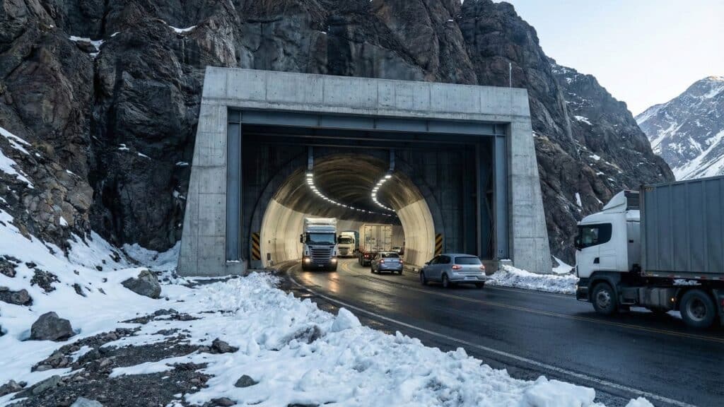Megaobra de 13,9 km cruzará a Cordilheira a 4.000 metros de altitude e ligará interior sul-americano ao Pacífico