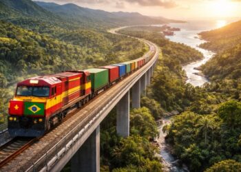 Megaprojeto do Brasil com a China vai construir ferrovia que pode 'cortar' o país para ligar o Atlântico ao Pacífico e promete encurtar a rota para exportações brasileiras