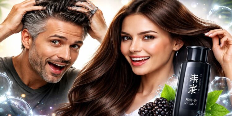 Shampoo japonês inovador promete disfarçar cabelos brancos de forma rápida e eficaz