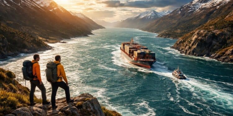 O impressionante Estreito de Magalhães de 570 km desafia perigos extremos mas ainda continua vital para o comércio na América do Sul