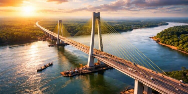 Megaprojeto para ponte de R$ 1,37 bilhão entre PR e MS avança, promete cortar até 100 km no trajeto e acelerar viagens na região