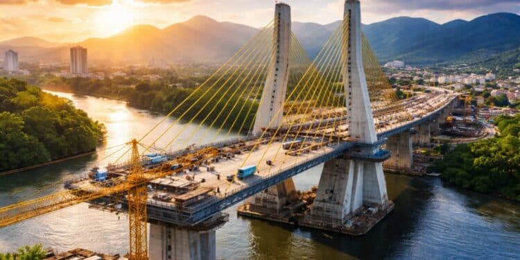 Maior obra de mobilidade urbana de Joinville avança com 50% de execução, 400 trabalhadores no canteiro e investimento de R$ 311 milhões