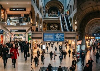 Como Pequim e Toronto construíram verdadeiras cidades subterrâneas impressionantes para enfrentar climas extremos e proteger a população durante emergências