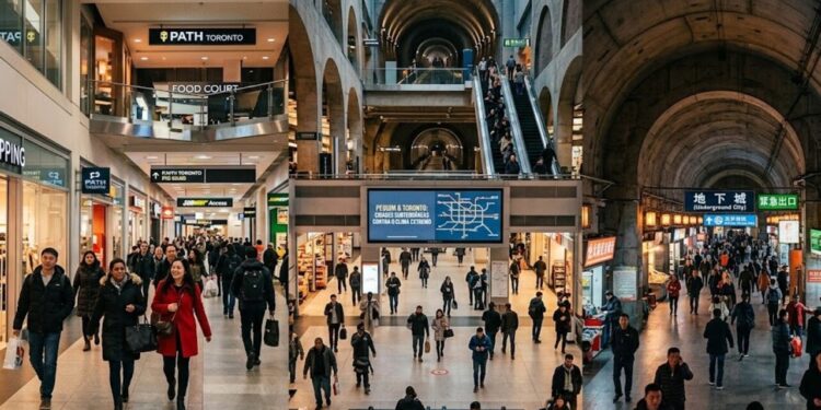 Como Pequim e Toronto construíram verdadeiras cidades subterrâneas impressionantes para enfrentar climas extremos e proteger a população durante emergências