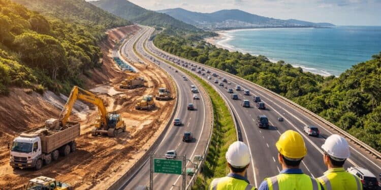 Megaprojeto de rodovia com 6 faixas promete transformar trajeto com investimento de R$ 7,5 bilhões e cortar viagem de 3 horas para 60 minutos