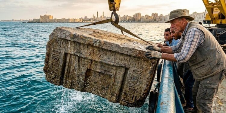 Arqueólogos retiraram do mar blocos de 80 toneladas de uma das Sete Maravilhas do mundo antigo após 1600 anos e revelaram grandiosidade histórica