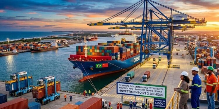 Porto de Suape recebe megainvestimento de R$ 2 bilhões em parceria Brasil e China que promete mais de 4 mil empregos no Nordeste