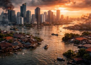 A megacidade mais populosa do mundo que está afundando rapidamente, pode desaparecer em 30 anos e colocar em risco a vida de 40 milhões de pessoas