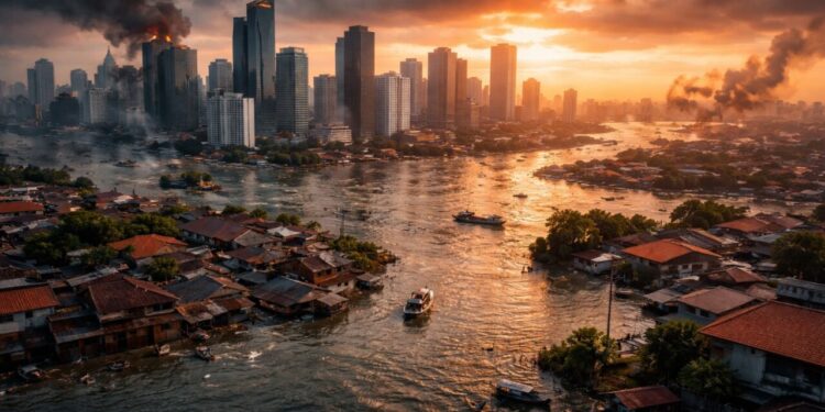A megacidade mais populosa do mundo que está afundando rapidamente, pode desaparecer em 30 anos e colocar em risco a vida de 40 milhões de pessoas