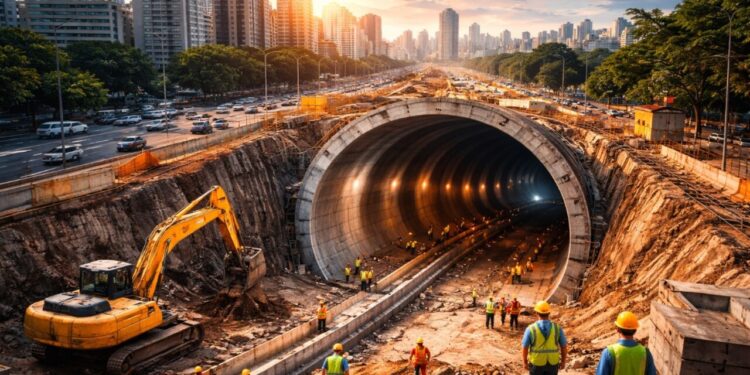 São Paulo anuncia megaprojeto para túnel de R$ 622 milhões que vai beneficiar quase 1 milhão de pessoas e melhorar a mobilidade na região