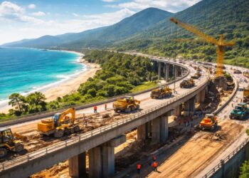 Megaobra para construção da estrada Via Mar vai reduzir viagem de 3 horas para apenas 60 minutos em região importante de SC com investimento de R$ 9,2 bilhões