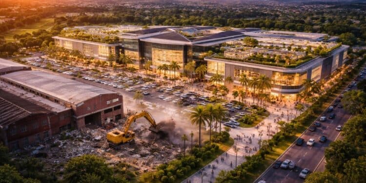 Megaprojeto vai transformar galpões abandonados do Bradesco em novo shopping no Swiss Park em Campinas com 34 mil metros quadrados