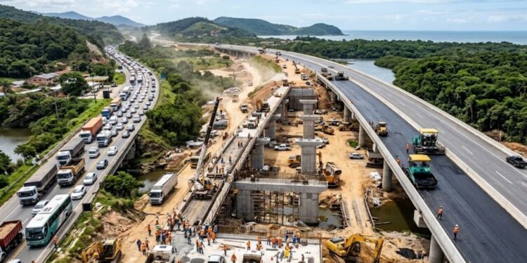 Megaprojeto de R$ 7,5 bilhões vai aliviar um dos piores gargalos da BR-101 no litoral de Santa Catarina