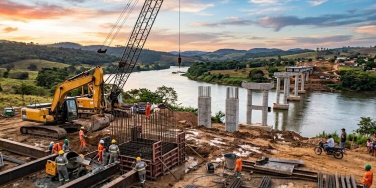 Governo de Minas investe R$ 20 milhões e dá início à construção de ponte sobre o Rio Paraopeba de 200 metros, prometendo atender demanda histórica da população da região