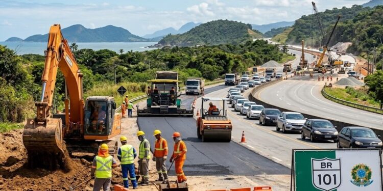 Megaobra de R$ 6,2 bilhões na BR 101 entre Niterói e divisa do ES é destravada após novo acordo e promete reduzir congestionamentos em trechos estratégicos