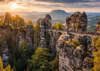 Essa ponte construída em 1851 nas montanhas impressiona com 194 metros de altura e vistas panorâmicas que encantam fotógrafos do mundo todo