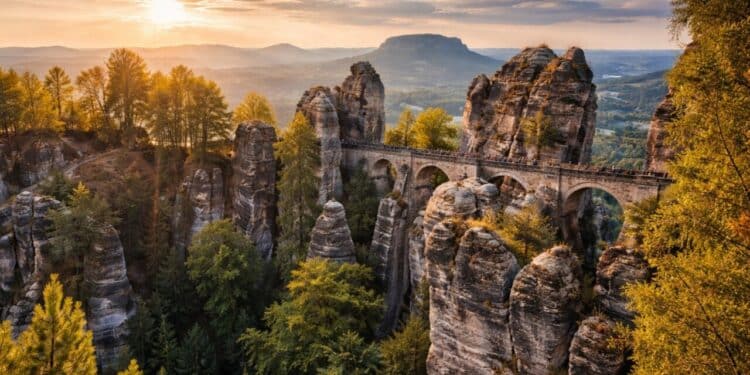 Essa ponte construída em 1851 nas montanhas impressiona com 194 metros de altura e vistas panorâmicas que encantam fotógrafos do mundo todo