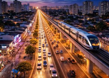 Maior avenida do Brasil está localizada em estado que é exemplo de infraestrutura, tem mais de 1.700 postes de iluminação e abriga famoso monotrilho