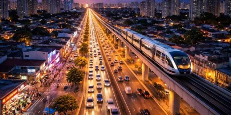 Maior avenida do Brasil está localizada em estado que é exemplo de infraestrutura, tem mais de 1.700 postes de iluminação e abriga famoso monotrilho