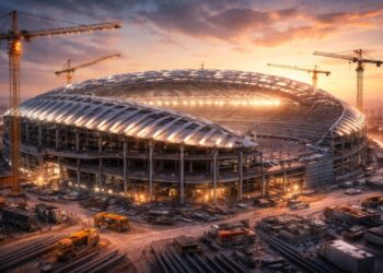 Maior estádio fantasma do mundo avança em suas obras com investimento de R$ 2 bilhões do 'Barão do Petróleo'