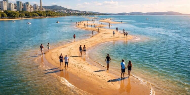 Bancos de areia no Guaíba chamam atenção, permitem 'andar sobre as águas' e podem dar origem a novas ilhas em Porto Alegre