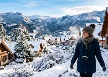 Temperaturas negativas transformam cidade da Serra Catarinense em cenário que parece vilarejo europeu a 1.425 metros de altitude