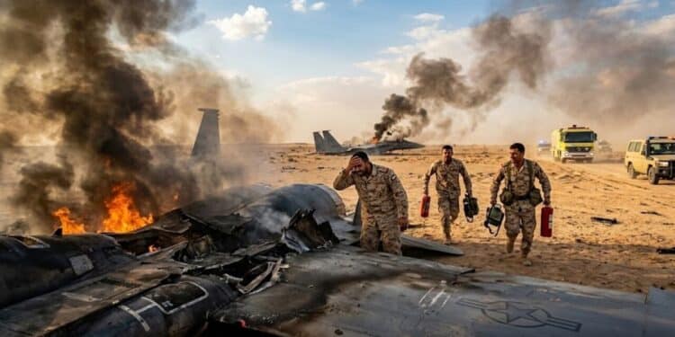 Três caças F-15 dos EUA são derrubados acidentalmente pela defesa aérea do Kuwait