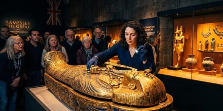 Sarcófago de Ramsés o Grande é revelado pela primeira vez em Londres e 188 artefatos inestimáveis do seu reinado chamam atenção