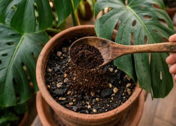 Apenas 1 colher e suas plantas ficarão verdes diante dos seus olhos: o fertilizante caseiro que realmente funciona