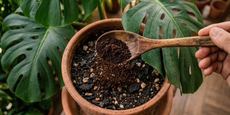 Apenas 1 colher e suas plantas ficarão verdes diante dos seus olhos: o fertilizante caseiro que realmente funciona