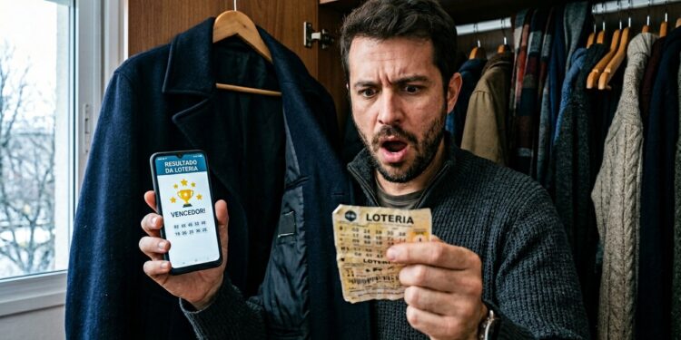 Bilhete de loteria de R$ 90 milhões esquecido em jaqueta é descoberto por acaso e vira alerta