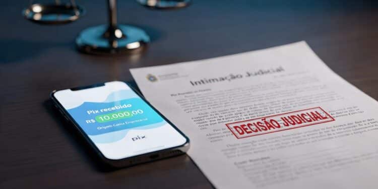 Erro em acordo de divórcio envia Pix de R$ 10 mil para conta errada e termina em bloqueio judicial