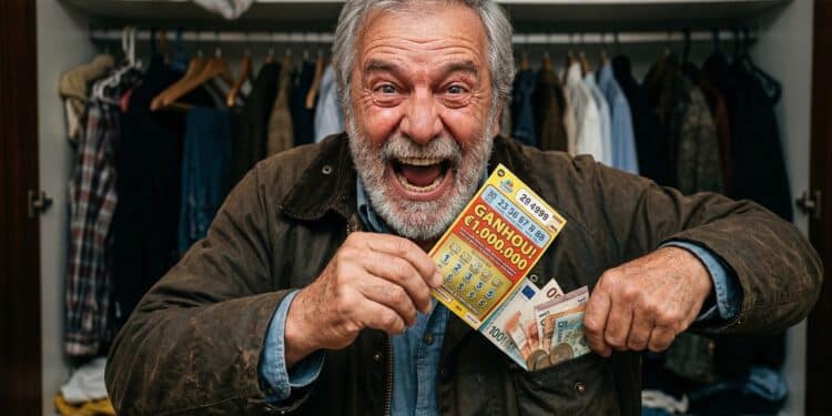 Homem encontra bilhete milionário esquecido em jaqueta e escapa de perder o prêmio