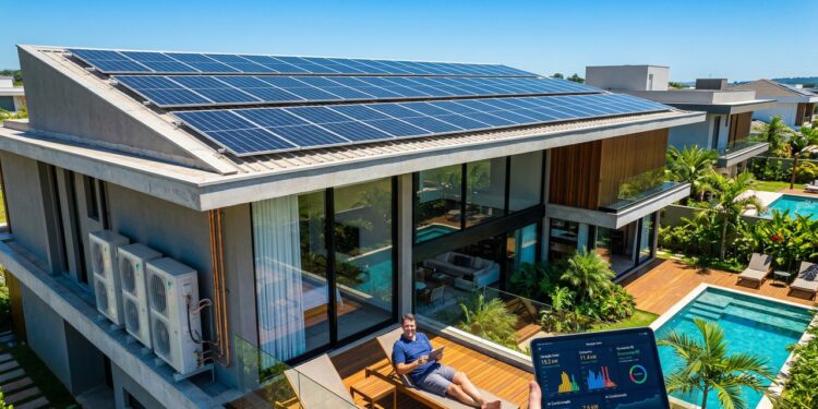 Quantas placas solares são necessárias para manter o ar-condicionado ligado sem aumentar a conta de luz
