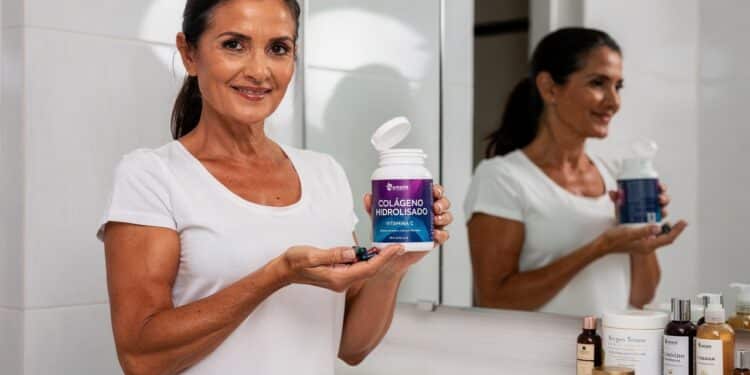 Colágeno ganha destaque entre mulheres acima de 45 anos pela possível ação na firmeza da pele