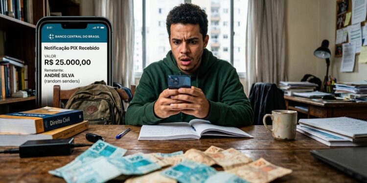 Universitário recebe Pix de R$ 200 mil por equívoco e espera quatro dias para conseguir restituir o montante