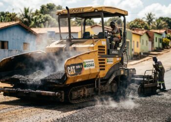 Cidade de Goiás volta a receber obra no asfalto e novo aporte de R$ 1,3 milhão chama atenção